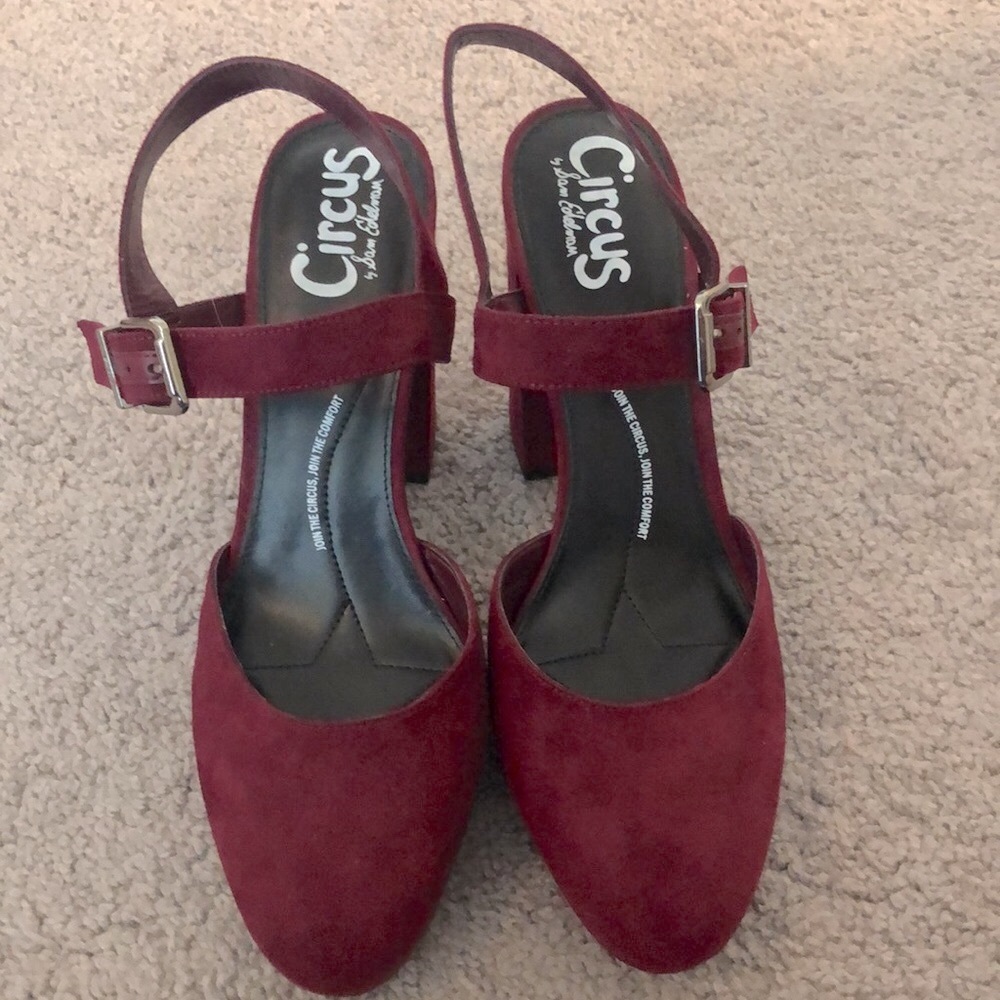 NWOT 3 1/2” Maroon Heels Circus By Sam Edelman